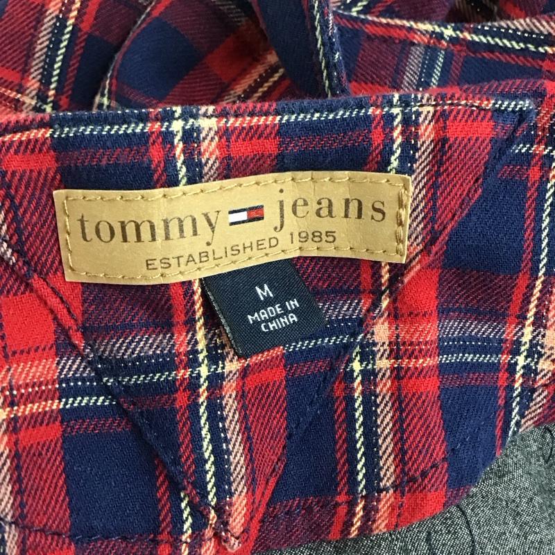 トミー ジーンズ TOMMY JEANS ワンピース ミニスカート 224-913204-720 Uネック ノースリーブ フリル M チェック マルチカラー / マルチカラー /  レディース USED 古着 中古 10115473