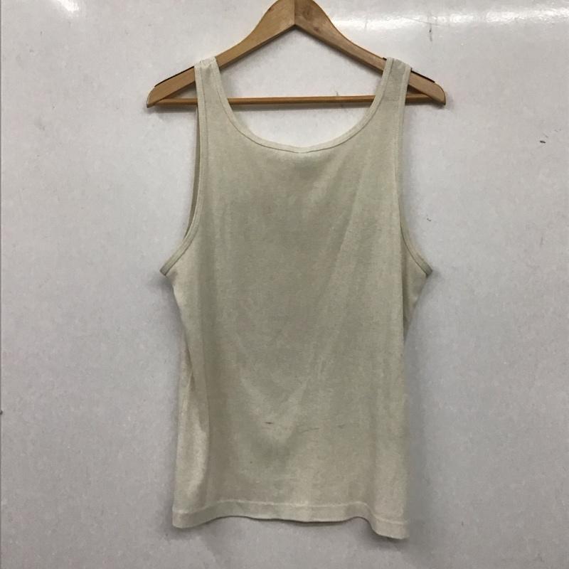 チャンピオン Champion タンクトップ タンクトップ タンクトップ ノースリーブカットソー クルーネック 80s ヴィンテージ 古着 L ロゴ、文字 白 / ホワイト /  メンズ USED 古着 中古 10136239