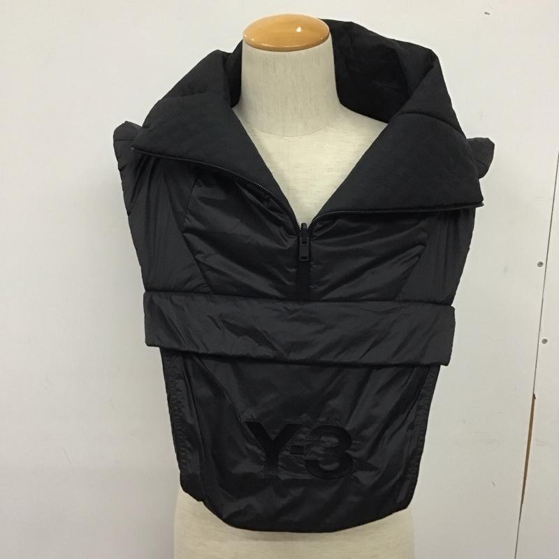 ワイスリー Y-3 ベスト ベスト GK3130 CH2 Quilted Reversible Collar プルオーバー ハーフジップ リバーシブル ロゴ、文字 黒 / ブラック /  メンズ USED 古着 中古 10139354