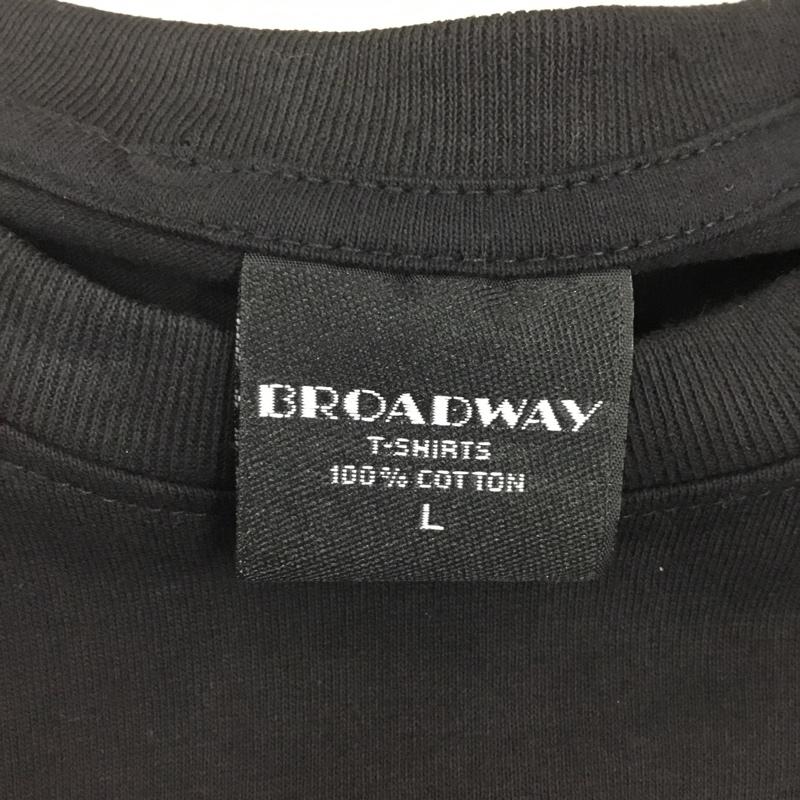 古着 USED Tシャツ 半袖 半袖カットソー プリントTシャツ クルーネックカットソー L プリント 黒 / ブラック /  メンズ USED 古着 中古 10108372