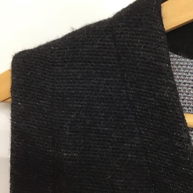 クライミー CRIMIE ベスト ベスト ニットベスト ノースリーブカットソー フロントボタン L プリント 黒 / ブラック /  メンズ USED 古着 中古 10142986