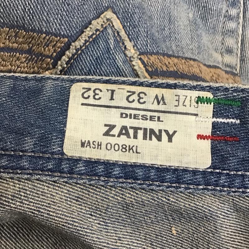 ディーゼル DIESEL パンツ デニム、ジーンズ デニムパンツ ストレートパンツ ワイドパンツ カジュアルパンツ 32インチ 無地 インディゴ / インディゴ /  メンズ USED 古着 中古 10108492