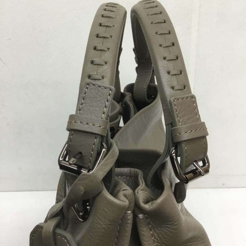 ツチヤカバン 土屋鞄 ハンドバッグ ハンドバッグ CU0127 GR 無地 灰 / グレー /  レディース USED 古着 中古 10110463