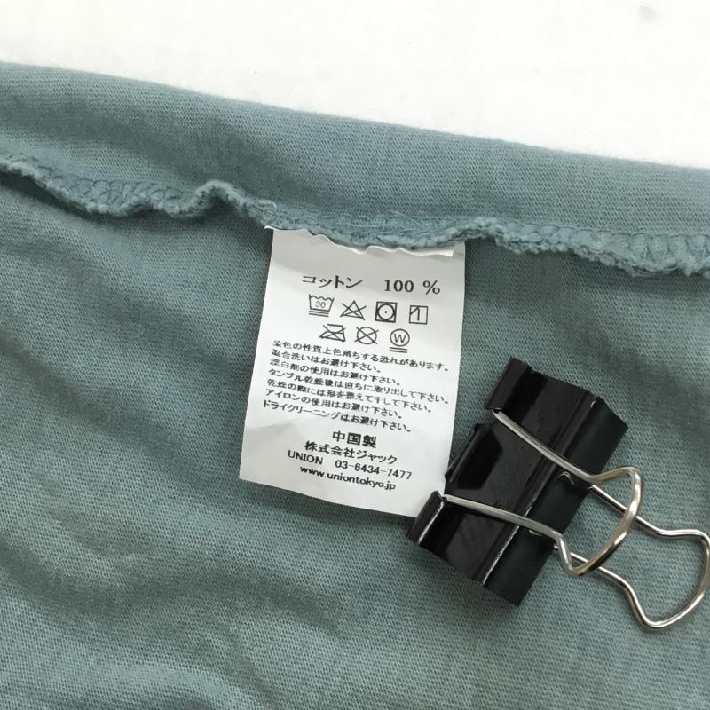 ユニオン UNION Tシャツ 半袖 UNION E.O.SS/S TEE 3 ロゴ、文字 X プリント 薄緑 / ライトグリーン /  メンズ USED 古着 中古 10127625