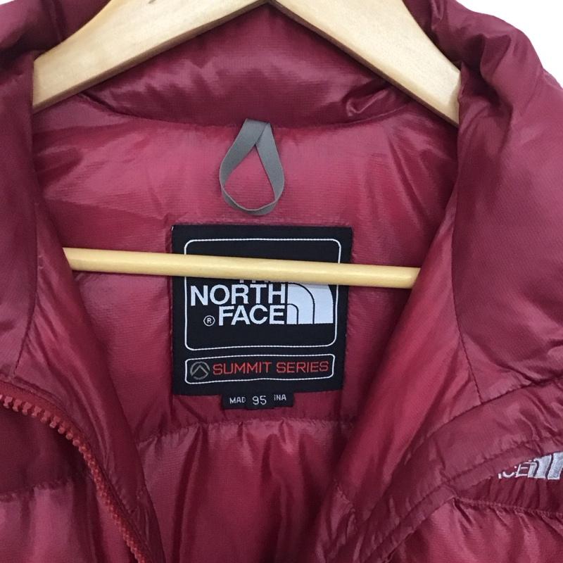 ザノースフェイス THE NORTH FACE ジャケット、上着 ダウンジャケット ジップアップジャケット ダウンジャケット アウター XL ロゴ、文字 えんじ / ワインレッド /  レディース USED 古着 中古 10146735
