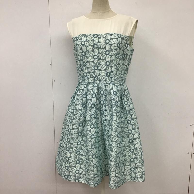 ロイスクレヨン LOISCRAYON ワンピース ロングスカート 13001614 ノースリーブ M 花柄 アイボリー / アイボリー / X 水色 / ライトブルー /  レディース USED 古着 中古 10114551