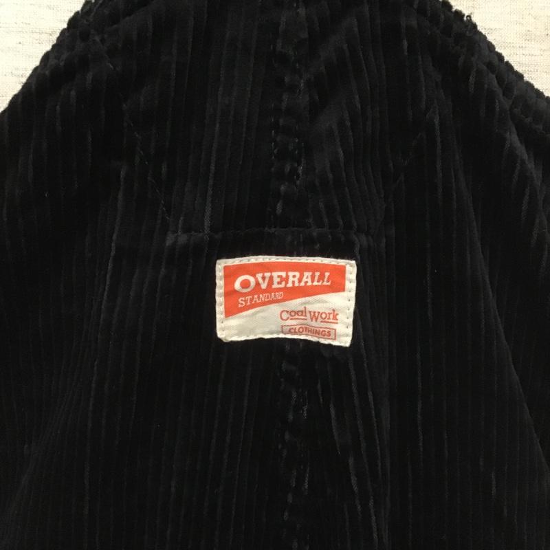 レイジブルー RAGEBLUE サロペット・オーバーオール サロペット、オーバーオール rb010401ad コーデュロイオーバーオール ワイドパンツ オールインワン FREE 無地 黒 / ブラック /  メンズ USED 古着 中古 10105819