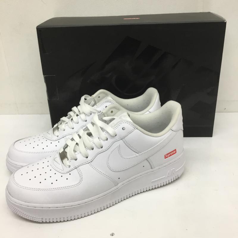 ナイキ NIKE スニーカー スニーカー AIR FORCE1 LOW SUPREME エアフォース１　シュプリーム CU9225 100 28.0cm ロゴ、文字 白 / ホワイト /  メンズ USED 古着 中古 10109018