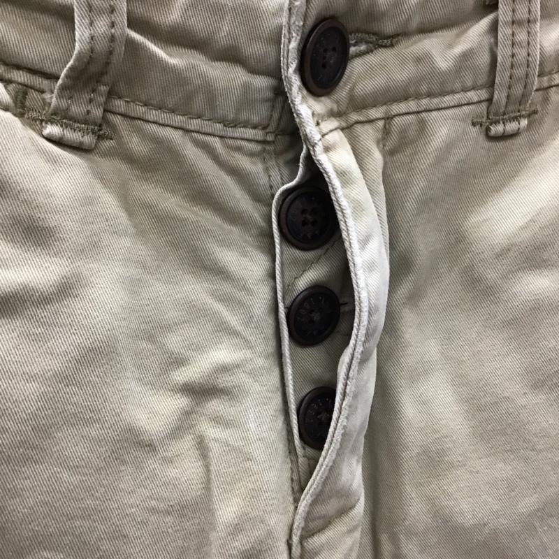 アバクロンビーアンドフィッチ ABERCROMBIE&FITCH パンツ チノパン チノパン カジュアルパンツ ワイドパンツ ストレートパンツ 28インチ 無地 ベージュ / ベージュ /  メンズ USED 古着 中古 10116573