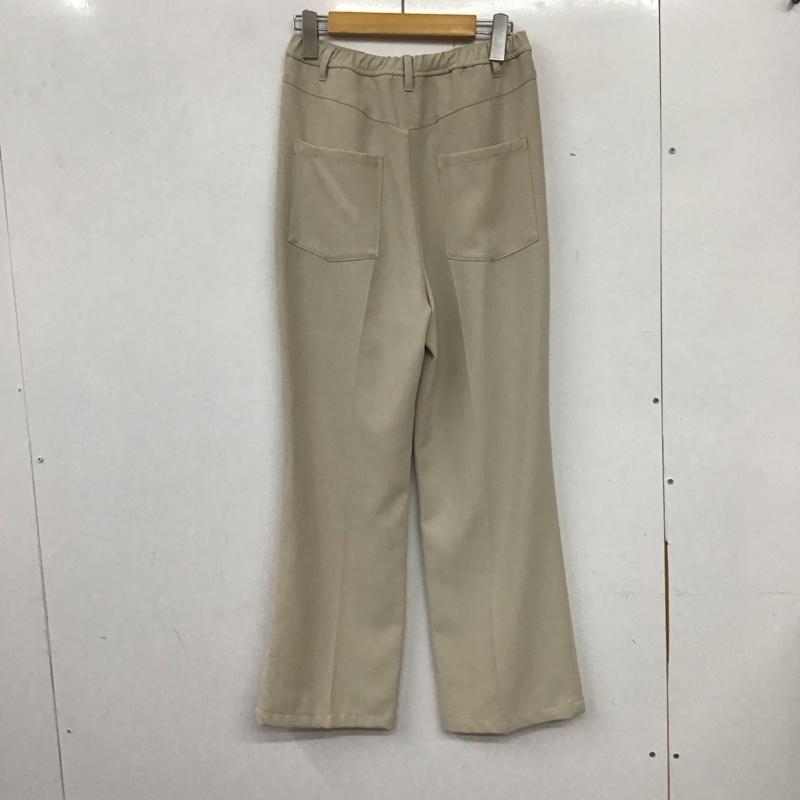 エヘカソポ ehka sopo パンツ スラックス スラックス ワイドパンツ カジュアルパンツ ストレッチパンツ FREE 無地 ベージュ / ベージュ /  レディース USED 古着 中古 10135807