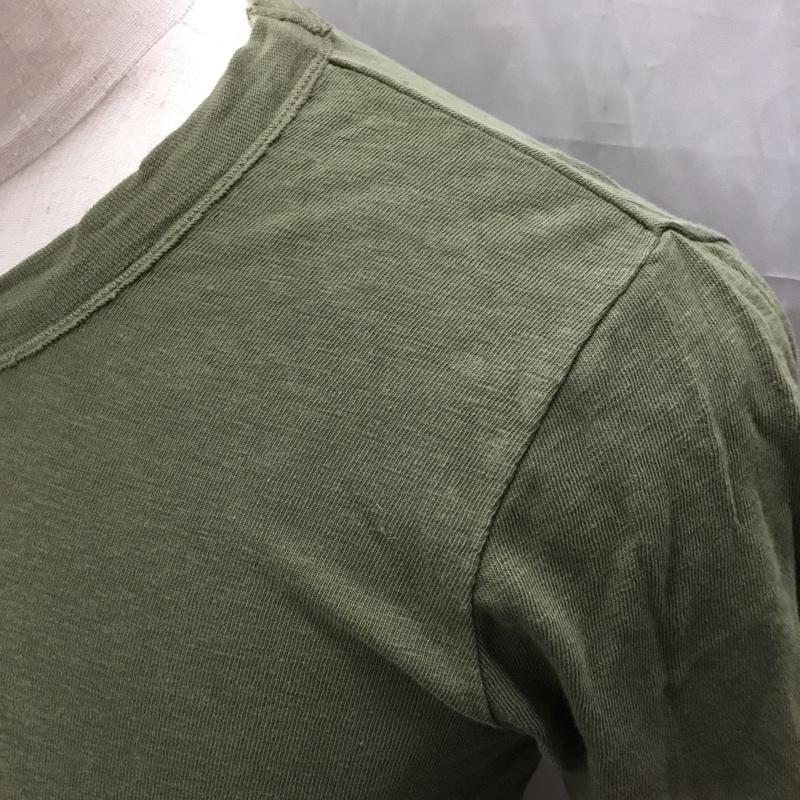 フォーティーファイブアールピーエム 45RPM Tシャツ 半袖 バックプリント 2 ロゴ、文字 カーキ / カーキ /  メンズ USED 古着 中古 10112384