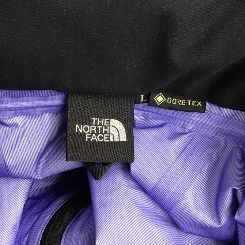 ザノースフェイス THE NORTH FACE ジャケット、上着 ジャンパー、ブルゾン np12135 マウンテンレインテックスジャケット ジップアップジャケット アウター L ロゴ、文字 黒 / ブラック /  メンズ USED 古着 中古 10114678