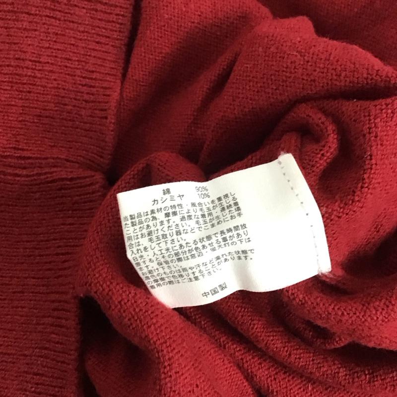 ブルックスブラザーズ BROOKS BROTHERS ニット、セーター 長袖 長袖ニットカットソー クルーネック セーター S 無地 赤 / レッド /  メンズ USED 古着 中古 10140969