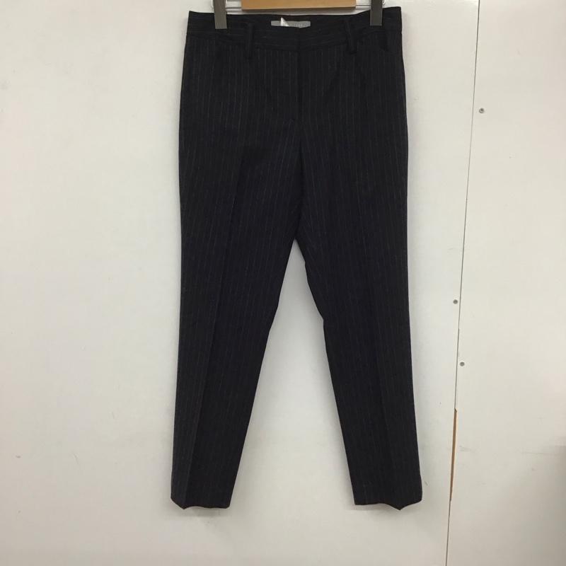 セオリーリュクス theory luxe パンツ スラックス 38 ストライプ 黒 / ブラック /  レディース USED 古着 中古 10133161