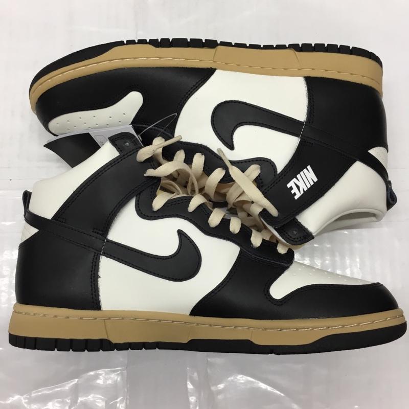 ナイキ NIKE スニーカー スニーカー DZ4732 133 WMNS DUNK HIGH SE 27.5cm 箱有 27.5cm ロゴ、文字 白 / ホワイト / X 黒 / ブラック /  メンズ USED 古着 中古 10110641