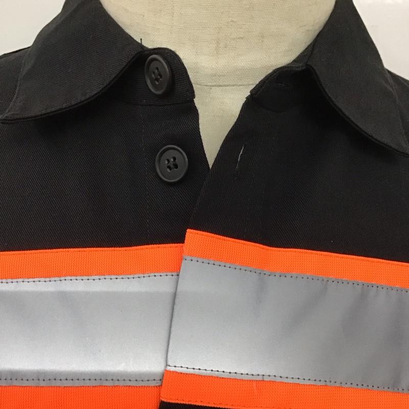 ヘロンプレストン HERON PRESTON シャツ、ブラウス 長袖 長袖シャツ カラーシャツ ポケットシャツ 長袖カットソー M ロゴ、文字 黒 / ブラック /  メンズ USED 古着 中古 10124717