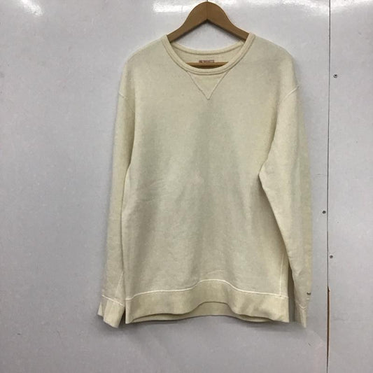 フラットヘッド The Flat Head トレーナー 長袖 L 無地 白 / ホワイト /  メンズ USED 古着 中古 10145759