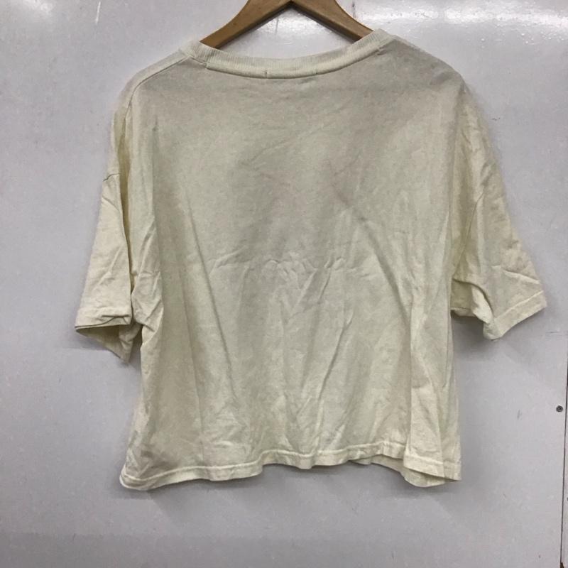 アリシアページボーイ alicia PAGEBOY Tシャツ 半袖 FREE ロゴ、文字 X プリント オフホワイト / オフホワイト /  レディース USED 古着 中古 10138165
