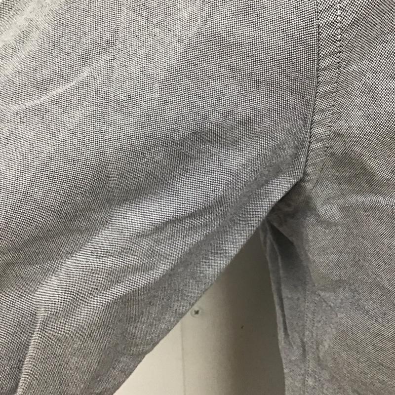 トミーヒルフィガー TOMMY HILFIGER シャツ、ブラウス 長袖 ボタンダウン スリムフィット L ワンポイント 灰 / グレー /  メンズ USED 古着 中古 10123668