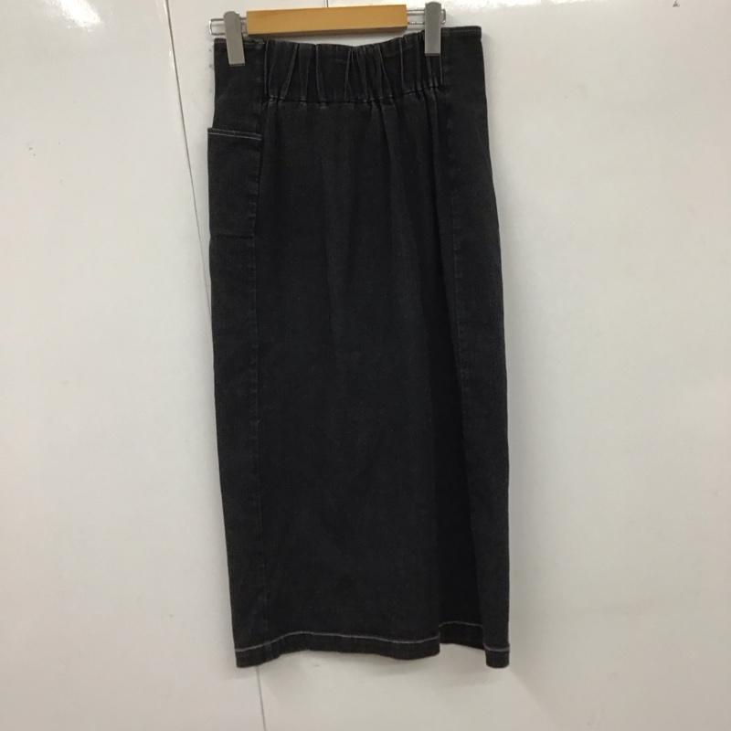 ラディエイト Radiate スカート ロングスカート RDTR2089 デニムタイトスカート 38 無地 黒 / ブラック /  レディース USED 古着 中古 10129200