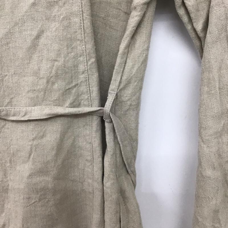 ニコアンド niko and... ワンピース ひざ丈スカート ON41AK21NN リネン リネンコート 3 無地 アイボリー / アイボリー /  レディース USED 古着 中古 10146926