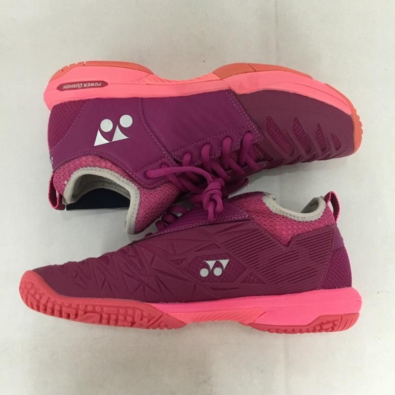 ヨネックス YONEX スニーカー スニーカー SHTF3LGC テニスシューズ パワークッション 23.5cm 23.5cm ロゴ、文字 紫 / パープル /  レディース USED 古着 中古 10142497
