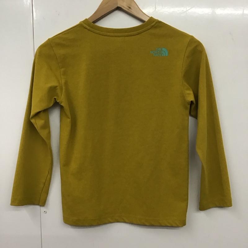 ザノースフェイス THE NORTH FACE Tシャツ 長袖 NTJ82223 ロングスリーブフィールドグラフィックロゴティー 140cm ロゴ、文字 X プリント マスタード / マスタード /  ボーイズ USED 古着 中古 10131143