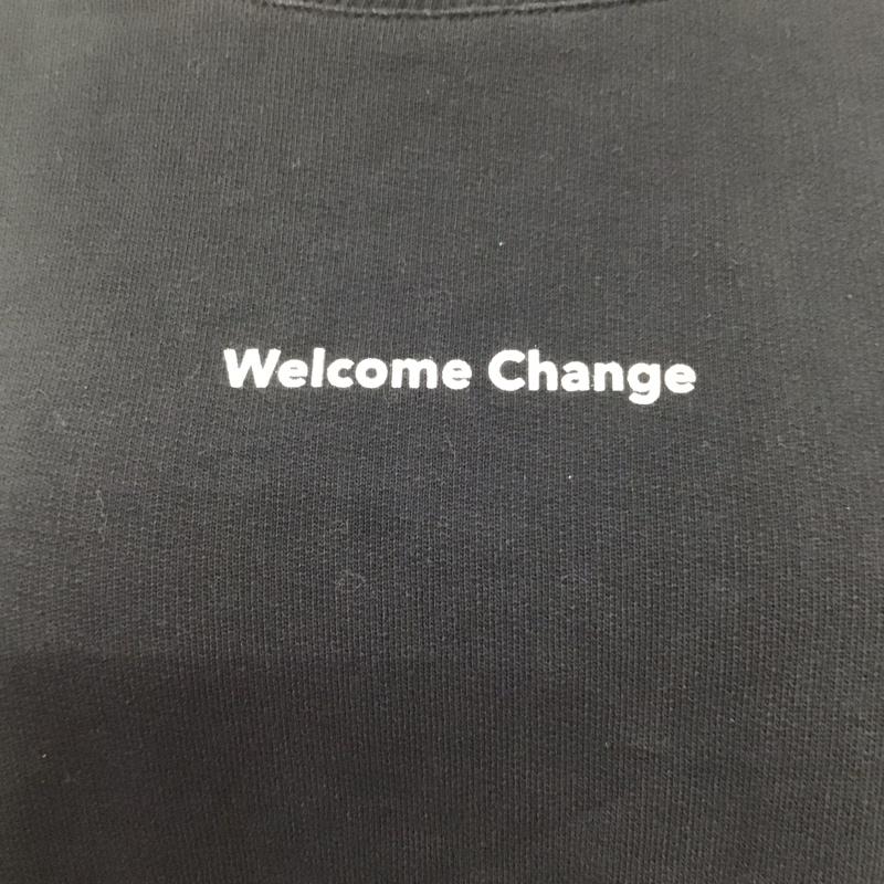 ザラ ZARA トレーナー 長袖 スウェット M ロゴ、文字 黒 / ブラック /  レディース USED 古着 中古 10120399