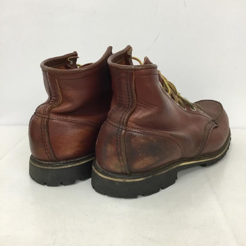 レッドウィング RED WING ブーツ ショートブーツ 09238 6インチ クラシックモック レザー 7E US：7 無地 茶 / ブラウン /  メンズ USED 古着 中古 10145156