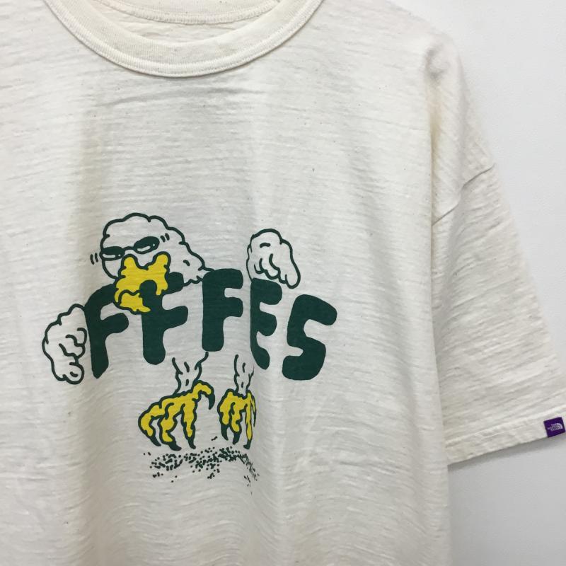 ザ ノースフェイス パープルレーベル THE NORTH FACE PURPLE LABEL Tシャツ 半袖 N25SI066 XL キャラクター ベージュ / ベージュ / X アイボリー / アイボリー /  メンズ USED 古着 中古 10151144
