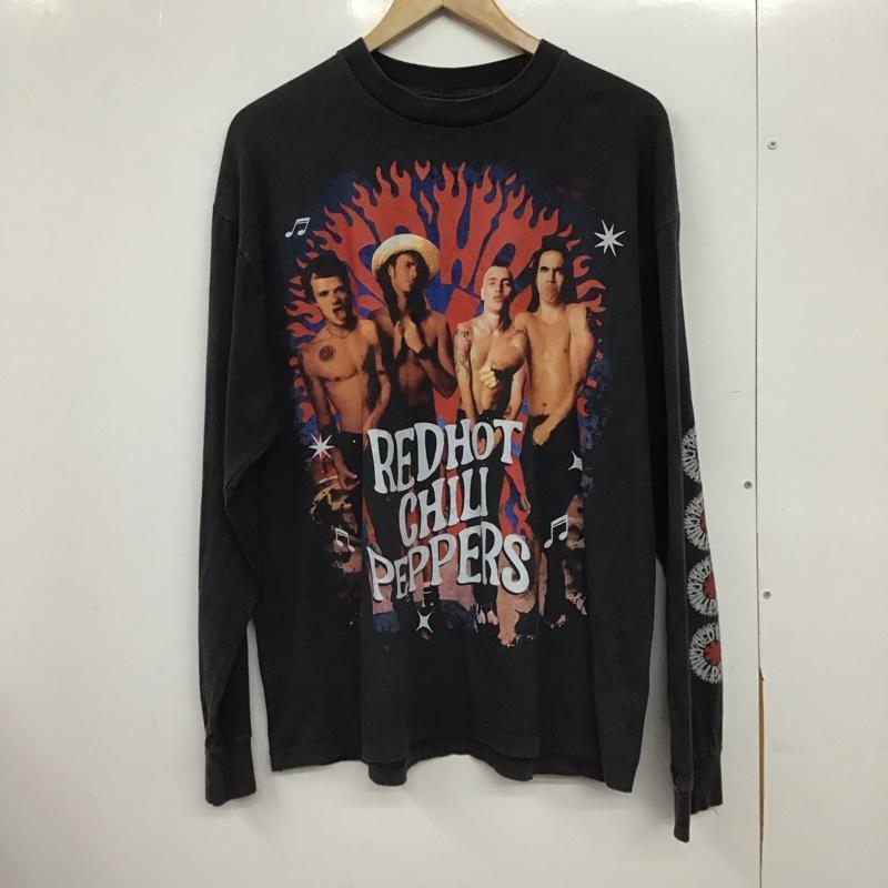 リザレクション RESURRECTION カットソー 長袖 長袖カットソー プリントカットソー クルーネック バンドTシャツ XL プリント ダークグレー / ダークグレー /  メンズ USED 古着 中古 10150418