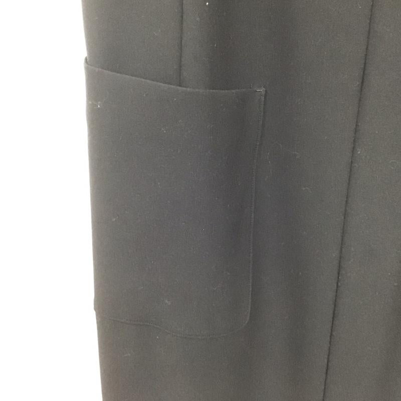 スピック＆スパン Spick & Span ワンピース ロングスカート 20-040-200-3143-4-0 ダブルクロスVネックワンピース 38 無地 黒 / ブラック /  レディース USED 古着 中古 10142237