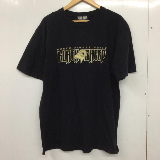 古着 USED Tシャツ 半袖 半袖カットソー プリントTシャツ クルーネックカットソー 墓場の画廊 プリント 黒 / ブラック /  メンズ USED 古着 中古 10138548