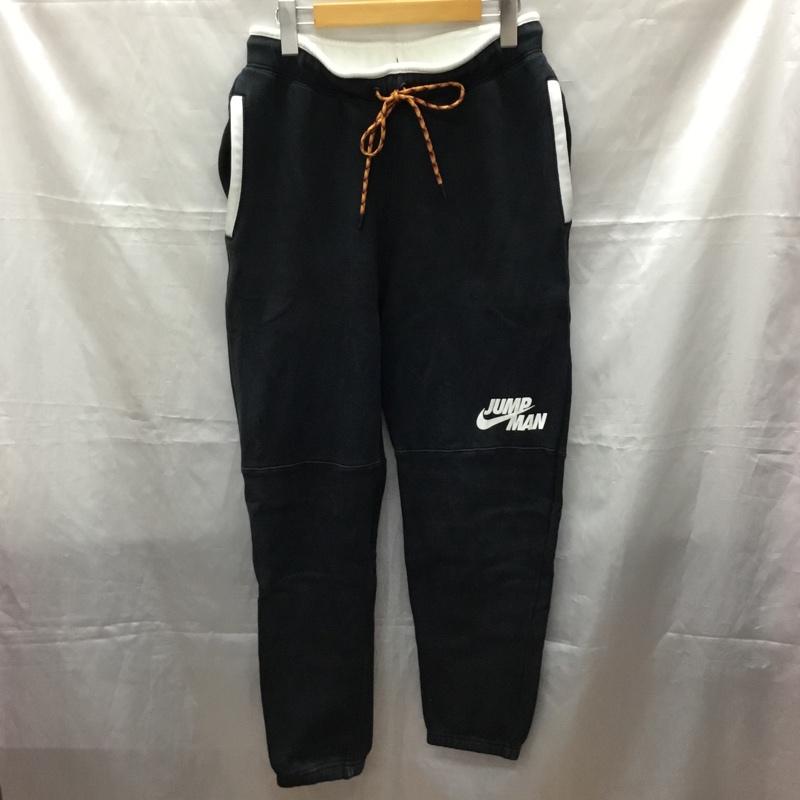 エアジョーダン AIR JORDAN パンツ ワークパンツ、ペインターパンツ スウェットパンツ ジャージ カジュアルパンツ ワイドパンツ スポーツウェア M ロゴ、文字 黒 / ブラック /  メンズ USED 古着 中古 10112455