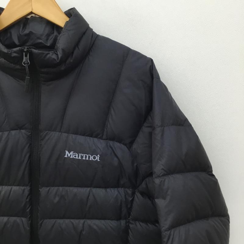 マーモット Marmot ジャケット、上着 ダウンジャケット TSFMD205　750FP　ダウンジャケット L ロゴ、文字 X ワンポイント X 刺繍 黒 / ブラック /  メンズ USED 古着 中古 10122743