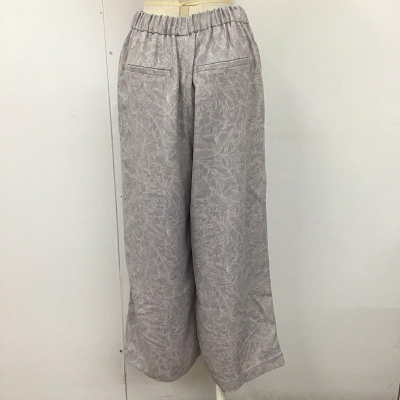 ロペピクニック ROPE  PICNIC ボトムス ボトムス GDS-10230-A ボタニカル麻調パンツ ワイドパンツ 38 総柄 紫 / パープル /  レディース USED 古着 中古 10109066