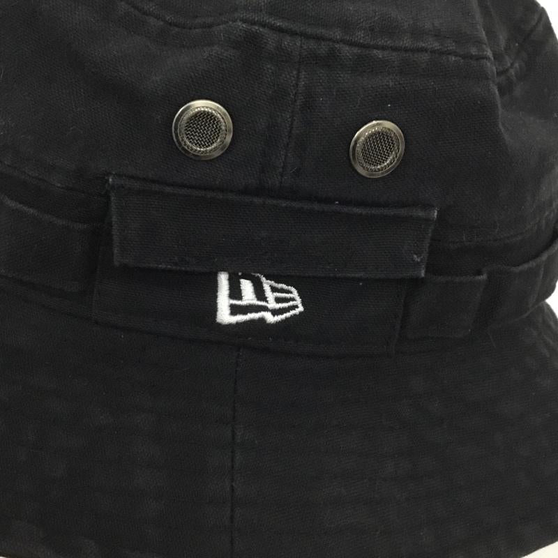 ニューエラ NEW ERA 帽子 ハット アドベンチャーハット ロゴ、文字 黒 / ブラック /  メンズ USED 古着 中古 10138041