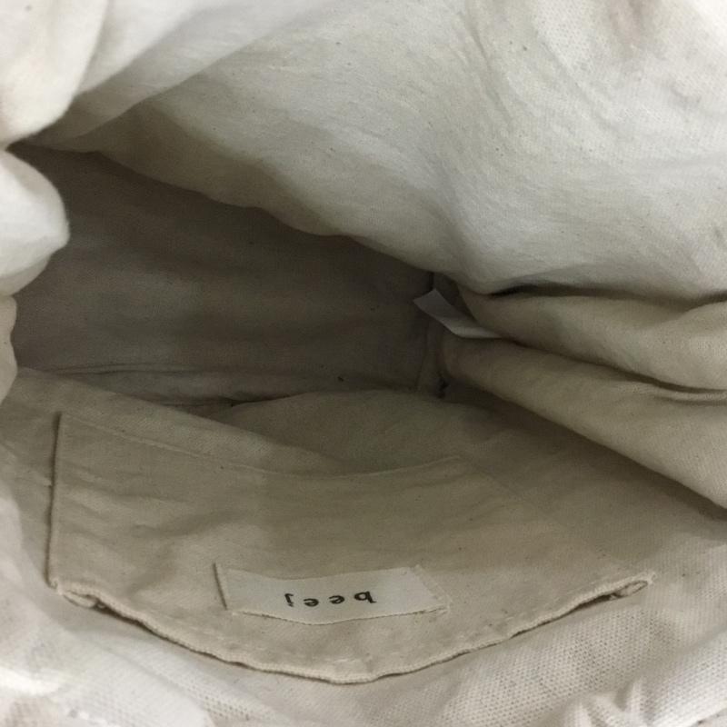 ビージ beej トートバッグ トートバッグ 総柄 黒 / ブラック / X ベージュ / ベージュ /  レディース USED 古着 中古 10142192