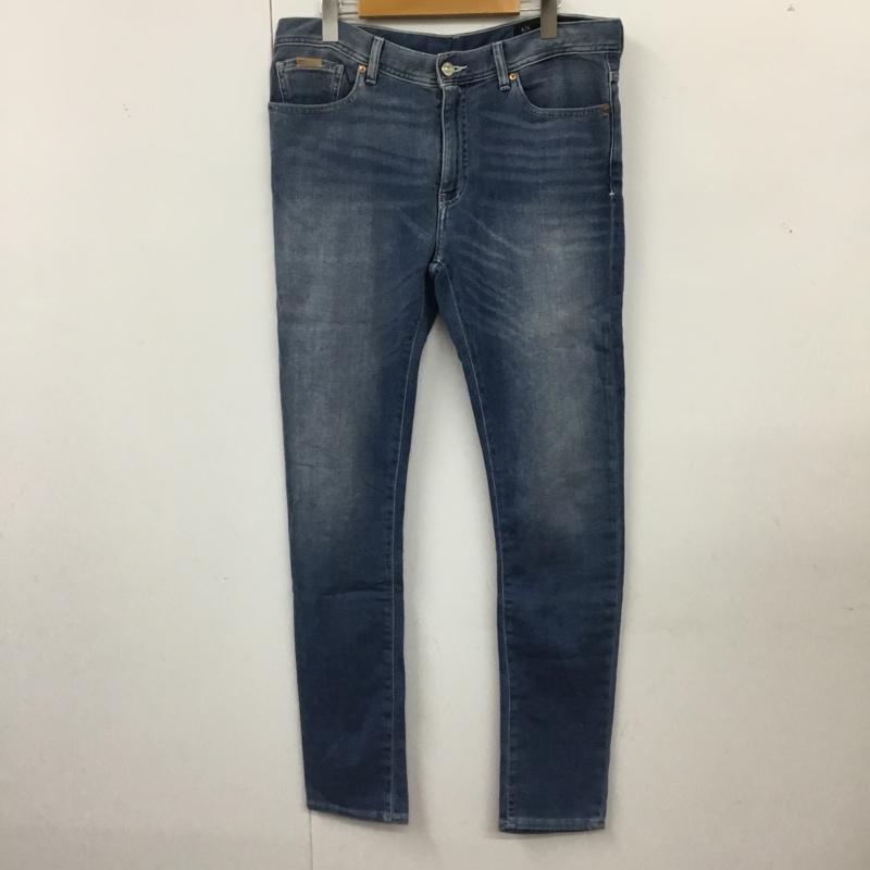 アルマーニエクスチェンジ ARMANI EXCHANGE パンツ デニム、ジーンズ デニムパンツ スリムパンツ ストレッチパンツ ジーンズ 34インチ 無地 インディゴ / インディゴ /  メンズ USED 古着 中古 10120098