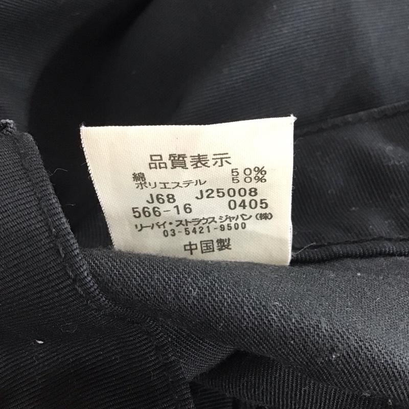リーバイス Levi s パンツ チノパン チノパン スリムパンツ カジュアルパンツ 32インチ 無地 黒 / ブラック /  メンズ USED 古着 中古 10137625