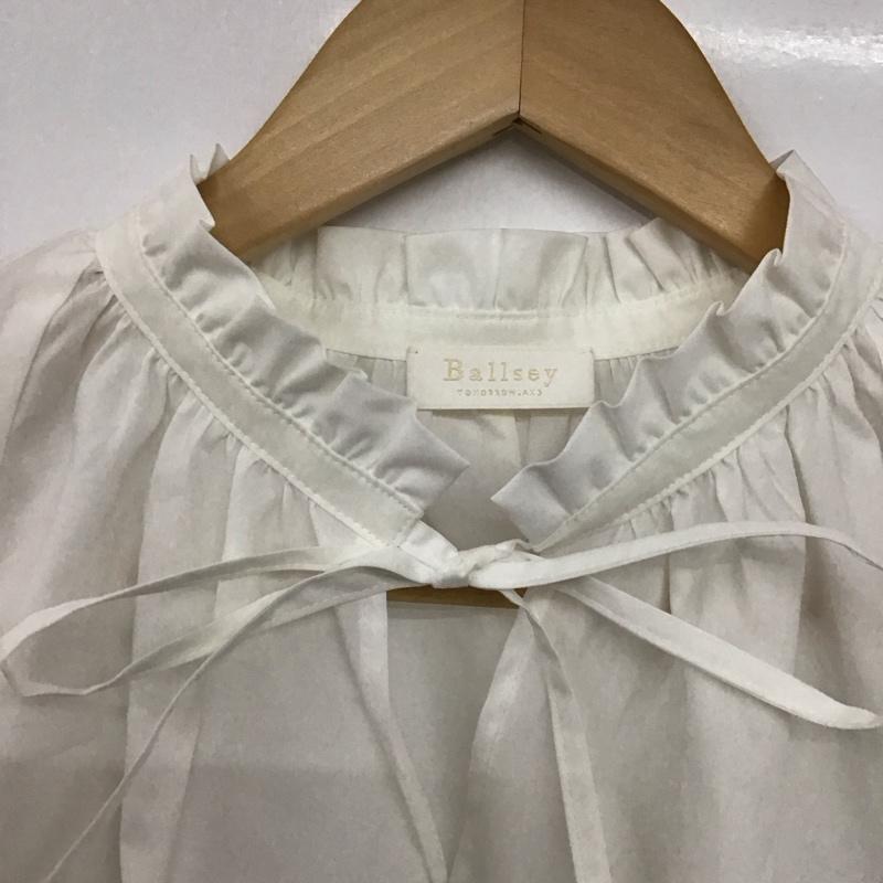 ボールジィ BALLSEY シャツ、ブラウス 半袖 36 無地 白 / ホワイト /  レディース USED 古着 中古 10144243
