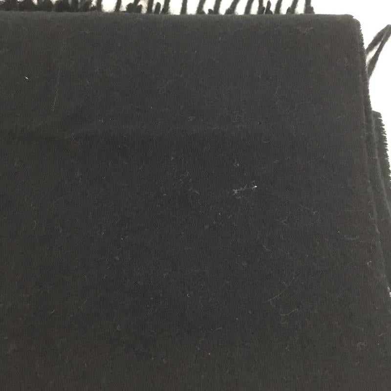 ポールスミス Paul Smith マフラー マフラー LBCOMPW12 ウール フリンジ ロゴ、文字 黒 / ブラック /  メンズ USED 古着 中古 10137859