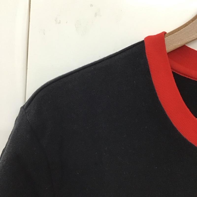 シュプリーム Supreme Tシャツ 半袖 SplitSSTopTee 半袖カットソー バイカラーTシャツ S ロゴ、文字 黒 / ブラック / X 赤 / レッド /  メンズ USED 古着 中古 10131537