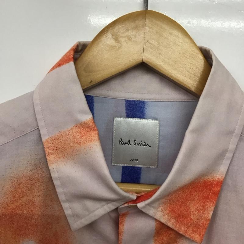 ポールスミス Paul Smith シャツ、ブラウス 長袖 長袖シャツ プリントシャツ カラーシャツ L プリント マルチカラー / マルチカラー /  メンズ USED 古着 中古 10142106
