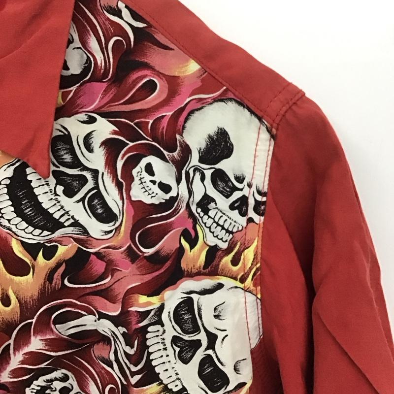 ヒステリックグラマー HYSTERIC GLAMOUR シャツ、ブラウス 半袖 半袖シャツ プリントシャツ FREE プリント 赤 / レッド /  メンズ USED 古着 中古 10141505