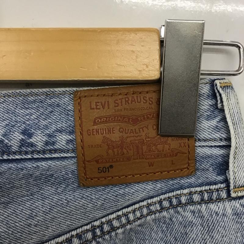 リーバイス Levi s パンツ デニム、ジーンズ 36200-0074 501 W23 L26 無地 水色 / ライトブルー /  レディース USED 古着 中古 10108570