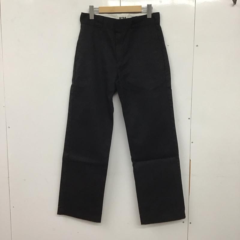 ディッキーズ Dickies パンツ ワークパンツ、ペインターパンツ ワイドパンツ カジュアルパンツ ワークパンツ 30インチ 無地 黒 / ブラック /  メンズ USED 古着 中古 10140114