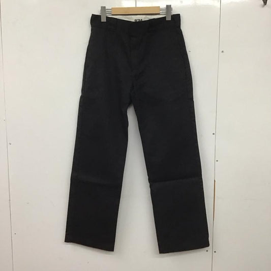 ディッキーズ Dickies パンツ ワークパンツ、ペインターパンツ ワイドパンツ カジュアルパンツ ワークパンツ 30インチ 無地 黒 / ブラック /  メンズ USED 古着 中古 10140114