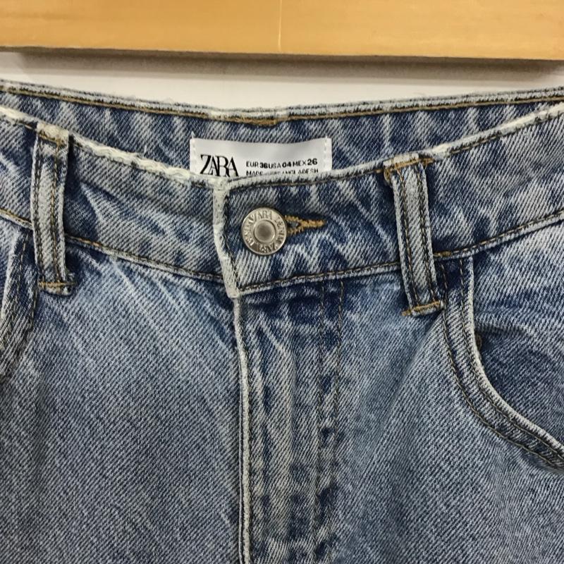 ザラ ZARA パンツ デニム、ジーンズ 36 無地 水色 / ライトブルー /  レディース USED 古着 中古 10130992