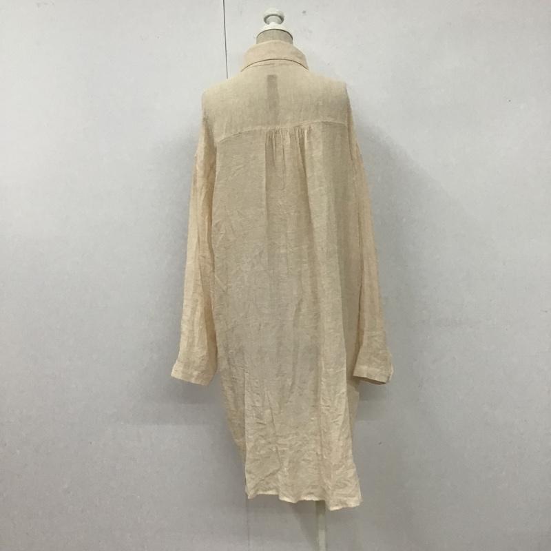 フィフス fifth ワンピース ひざ丈スカート シャツワンピース 無地 ベージュ / ベージュ /  レディース USED 古着 中古 10106140
